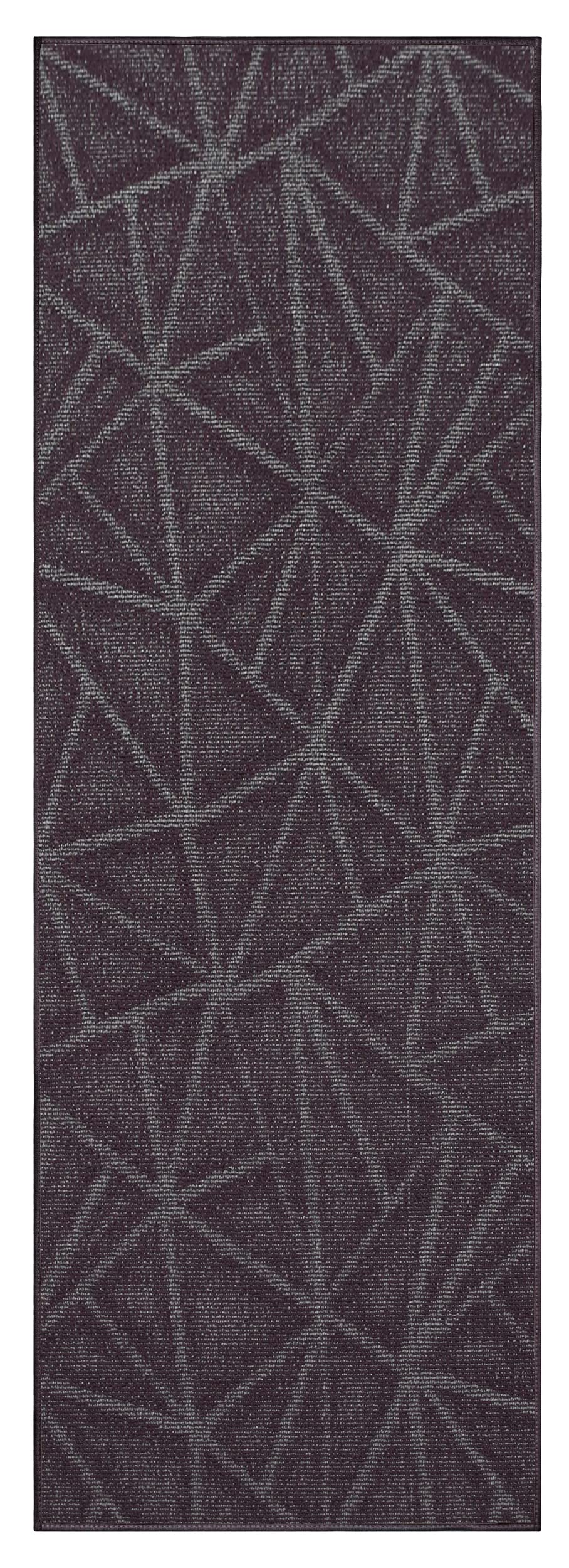 Modern Indoor/Outdoor Commercial Purple Rug - 3' x 26' Runner for Living Room, Dining Room, Bedroom | Durable USA-Made Area Rug for Home & Office Decor