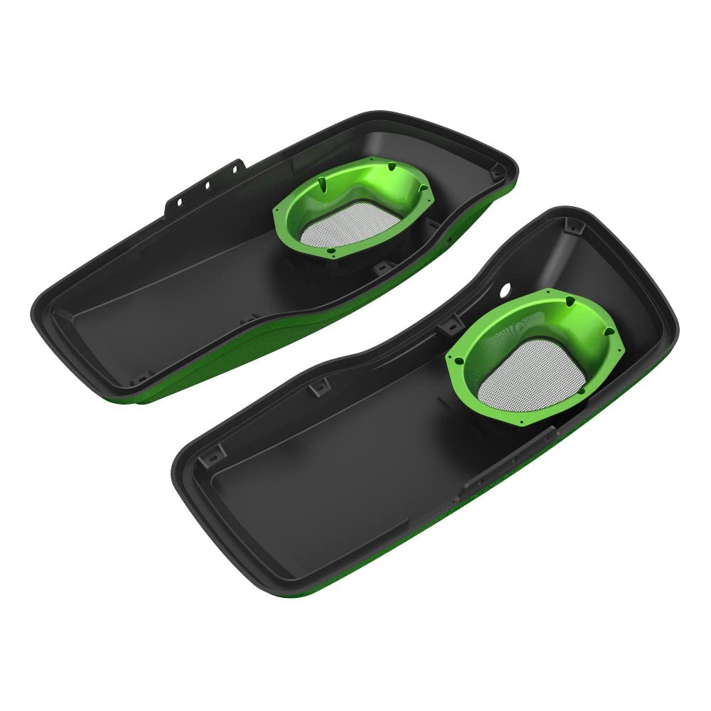 Premium Color-Matched 6X9 Saddlebag Speaker Lids for 2014+ Harley Davidson Touring Bikes - Perfect for Road Trips & Custom Audio Upgrades
