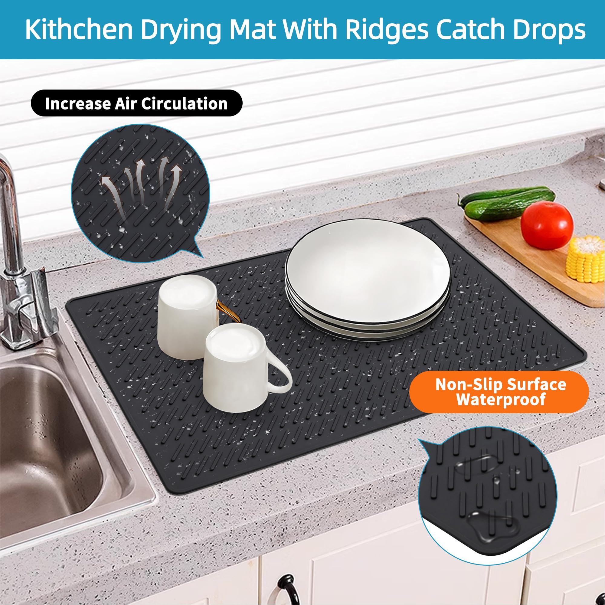 Heat Resistant Silicone Stove Cover Protector for Electric & Induction Cooktops - 28