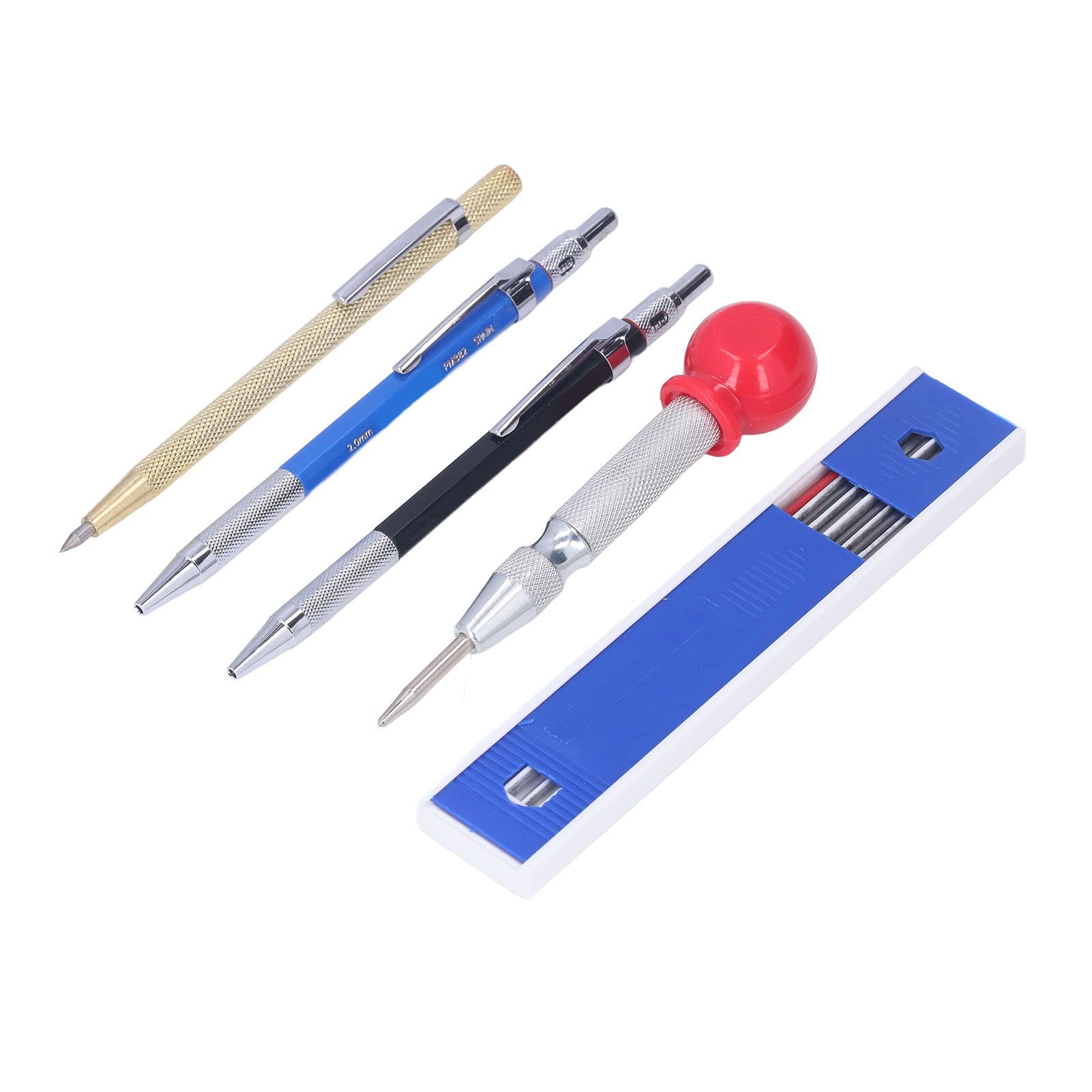 Carpenter Pencils Set - 16Pcs Tungsten Carbide Tip for Sketching & Woodworking