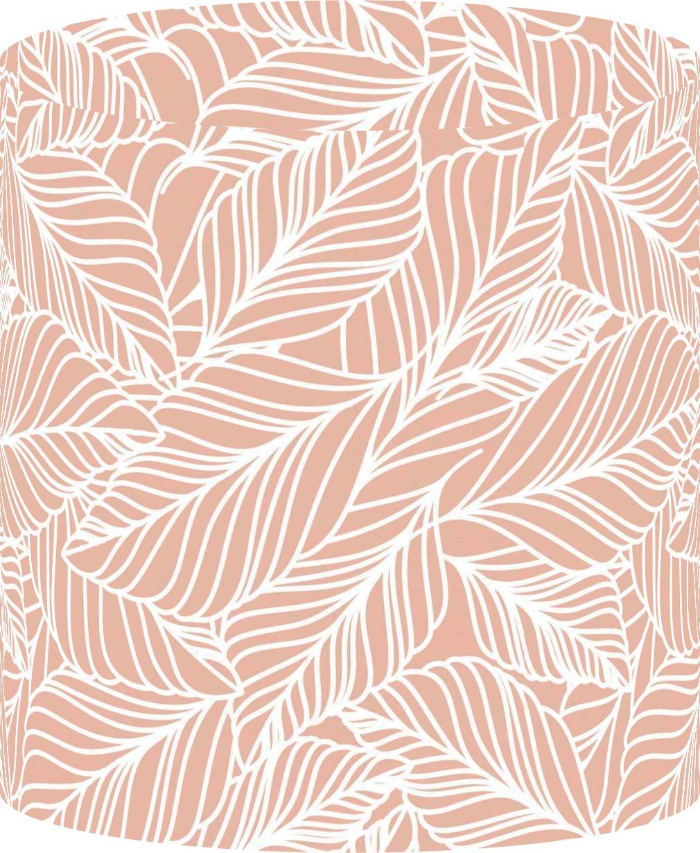 10 Inch Table Desk Lamp Shade - Foliage Peach White Spider Fitting - Perfect for Bedroom, Living Room & Office Lighting Decor