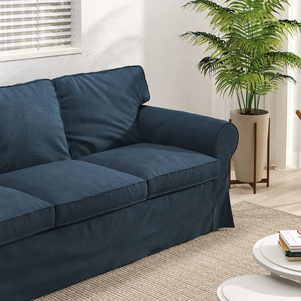 Ektorp 3-Seat Sofa Slipcover (86in) - Washable Stretchable Couch Cover for IKEA Ektorp 3-Seat Sofa FX-401 - Perfect for Living Room, Family Room & Home Decor Protection