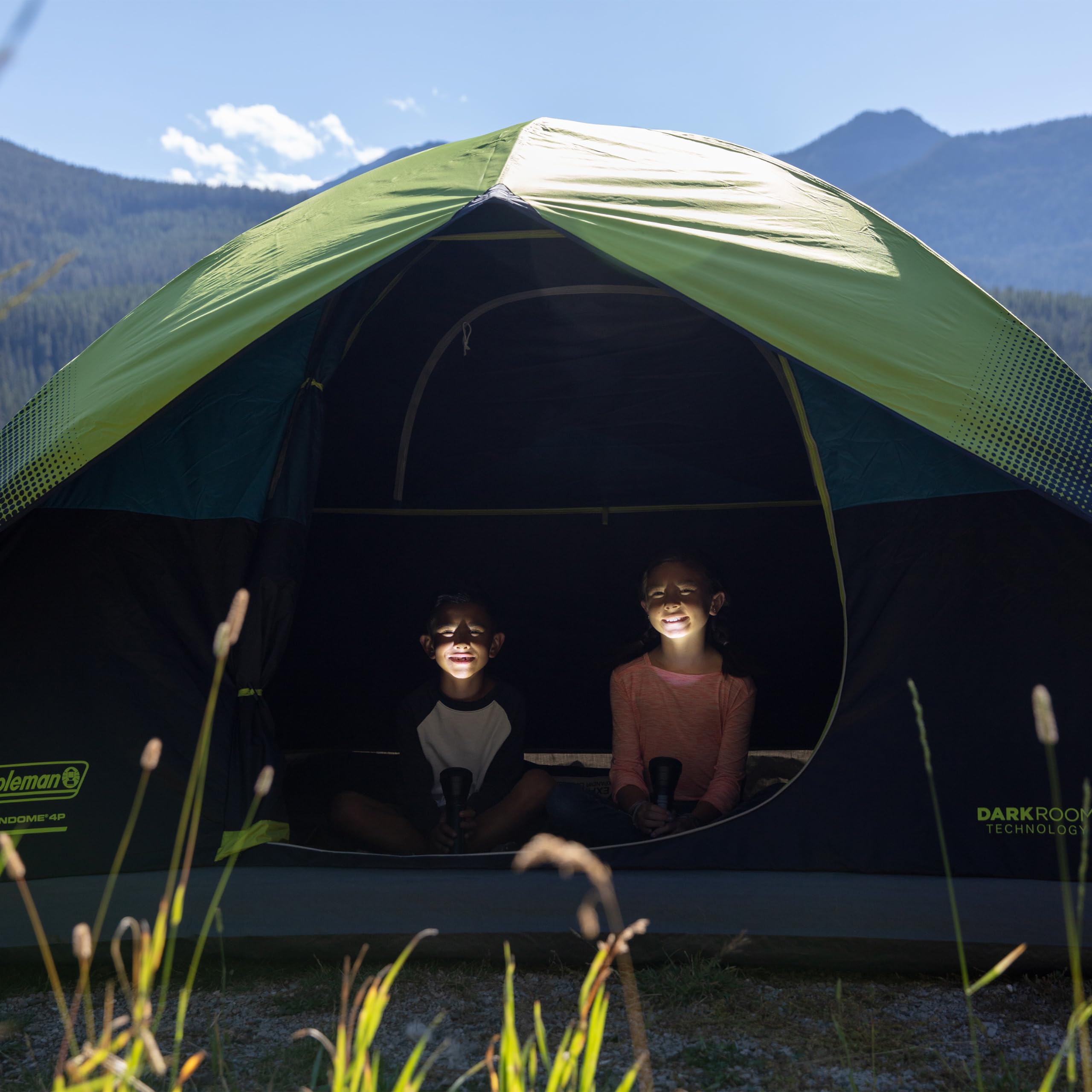 Coleman 6-Person Sundome Dark Room Dome Tent for Camping - Waterproof, Easy Setup Family Tent for Outdoor Adventures, Backpacking & Beach Trips