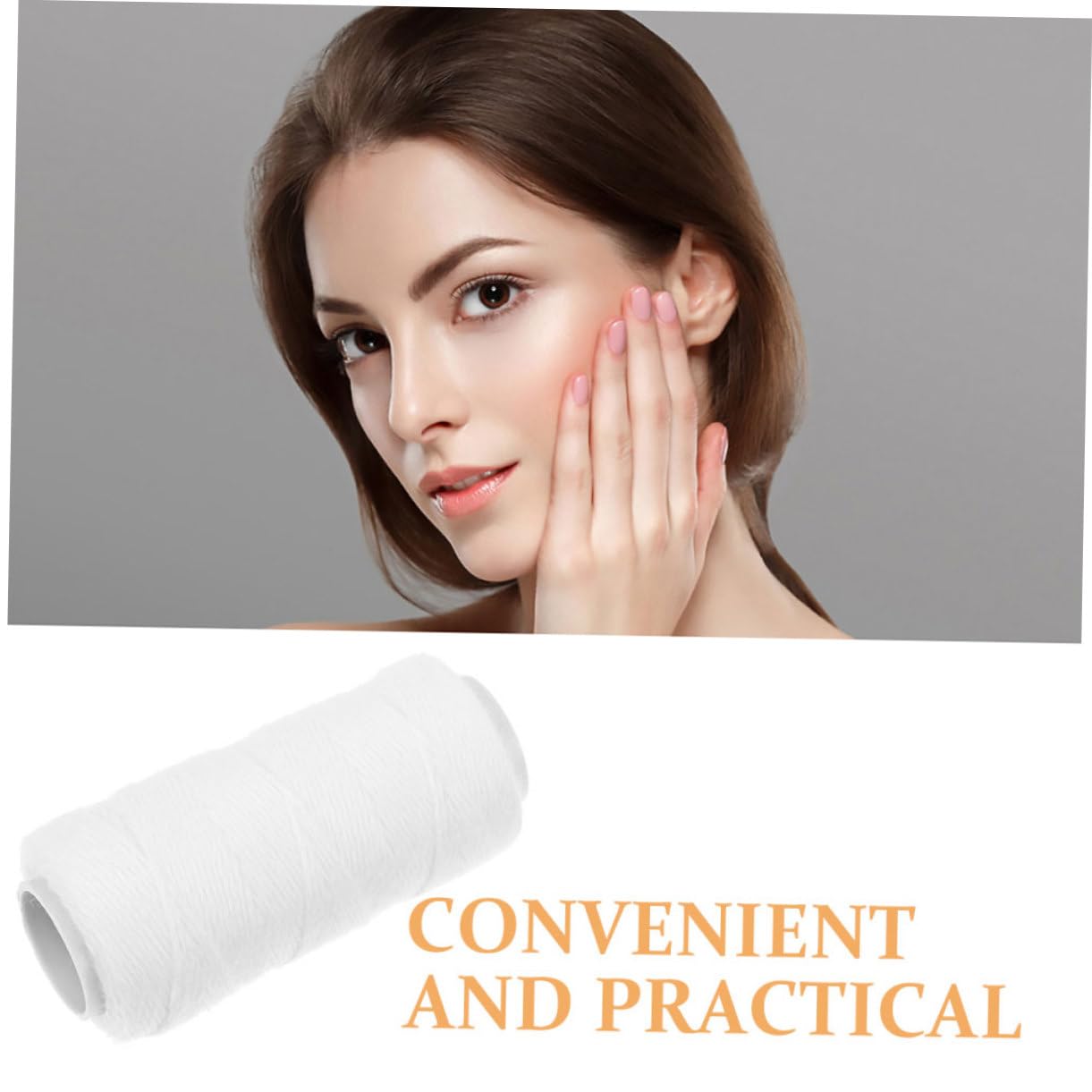 Professional Facial Hair Remover Threading Tool - Cotton Thread Epilator for Eyebrows, Upper Lip & Chin - Painless Hair Removal Machine for Smooth Skin at Home & Salon
