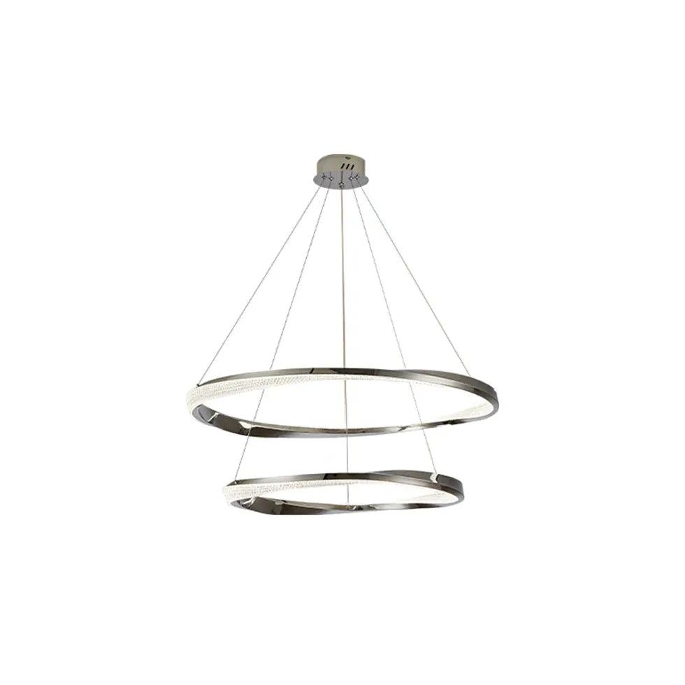 Modern Round LED Pendant Light - Elegant Luxury Ceiling Lighting Fixture for Dining Room, Kitchen Island, Living Room & Bedroom