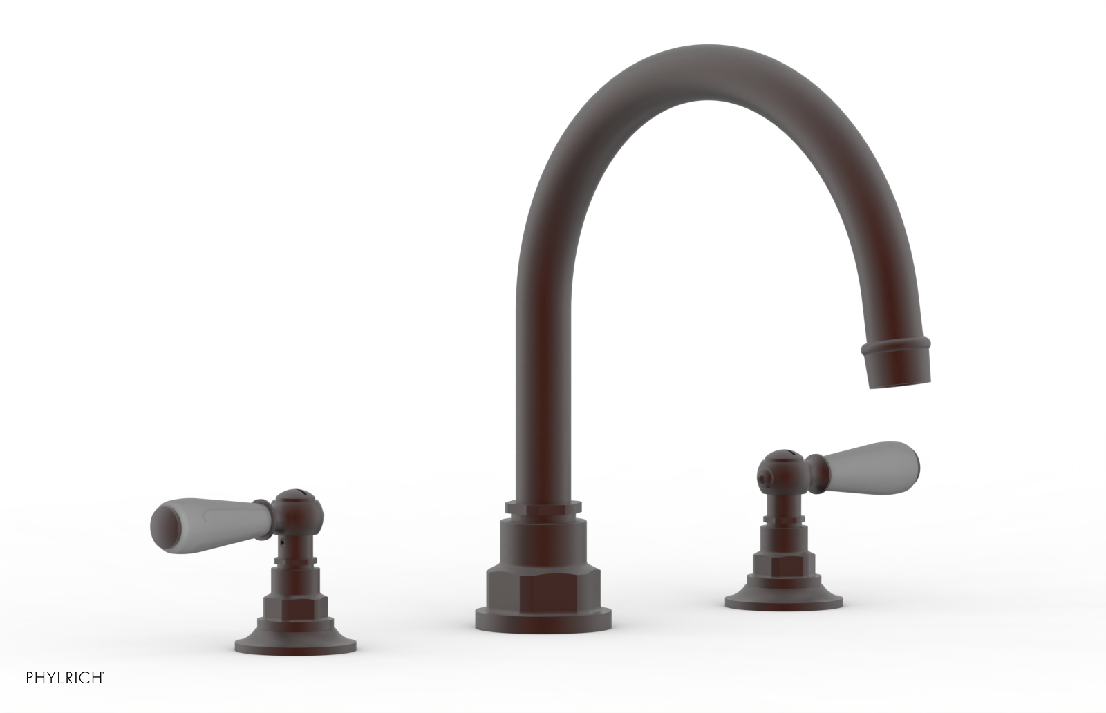 Jamestown Deck Tub Set with Lever Handles & Gray Accents - 165