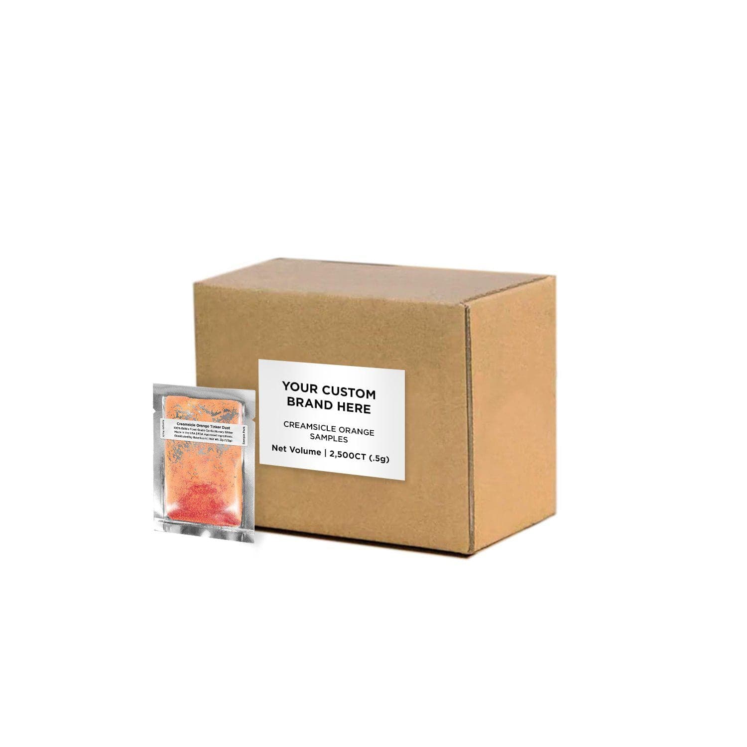 Bulk Creamsicle Orange Tinker Dust® Sample Packs | Private Label Wholesale | Perfect for Candy Shops, Party Favors & DIY Treats