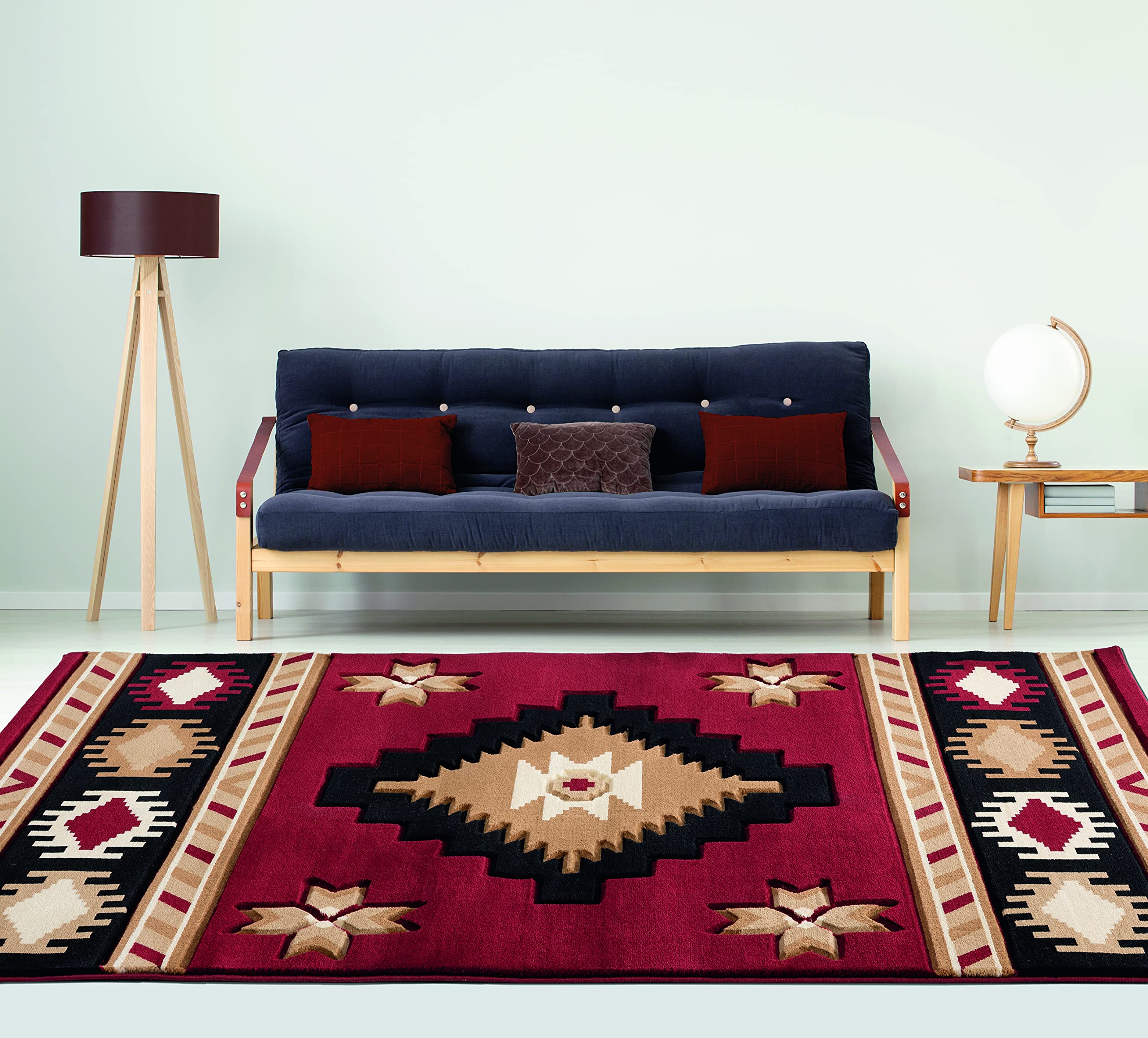 United Weavers of America Bristol Caliente Burgundy Round Area Rug 7'10