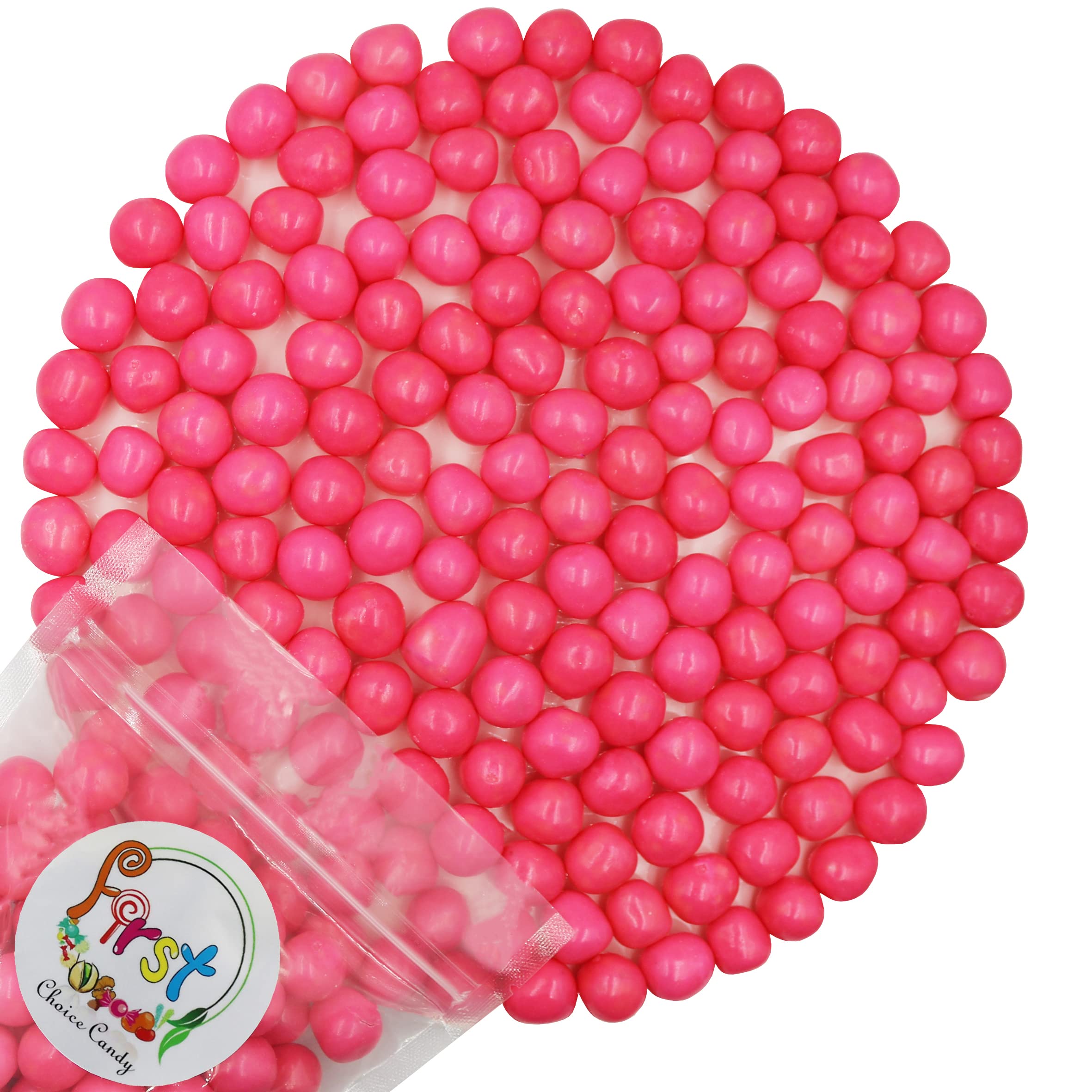 Sour Chewy Fruit Candy Balls - Pink Grapefruit Flavor, 1 Pound Bulk Bag | Tart & Sweet Soft Candy for Parties, Movie Nights & Office Snacks