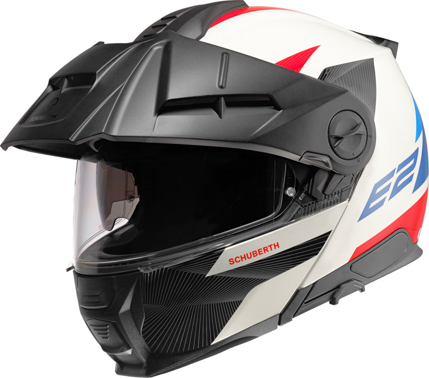 Schuberth E2 Defender White Motorcycle Helmet - DOT & ECE Certified for Safety - Perfect for Street Riding & Commuting
