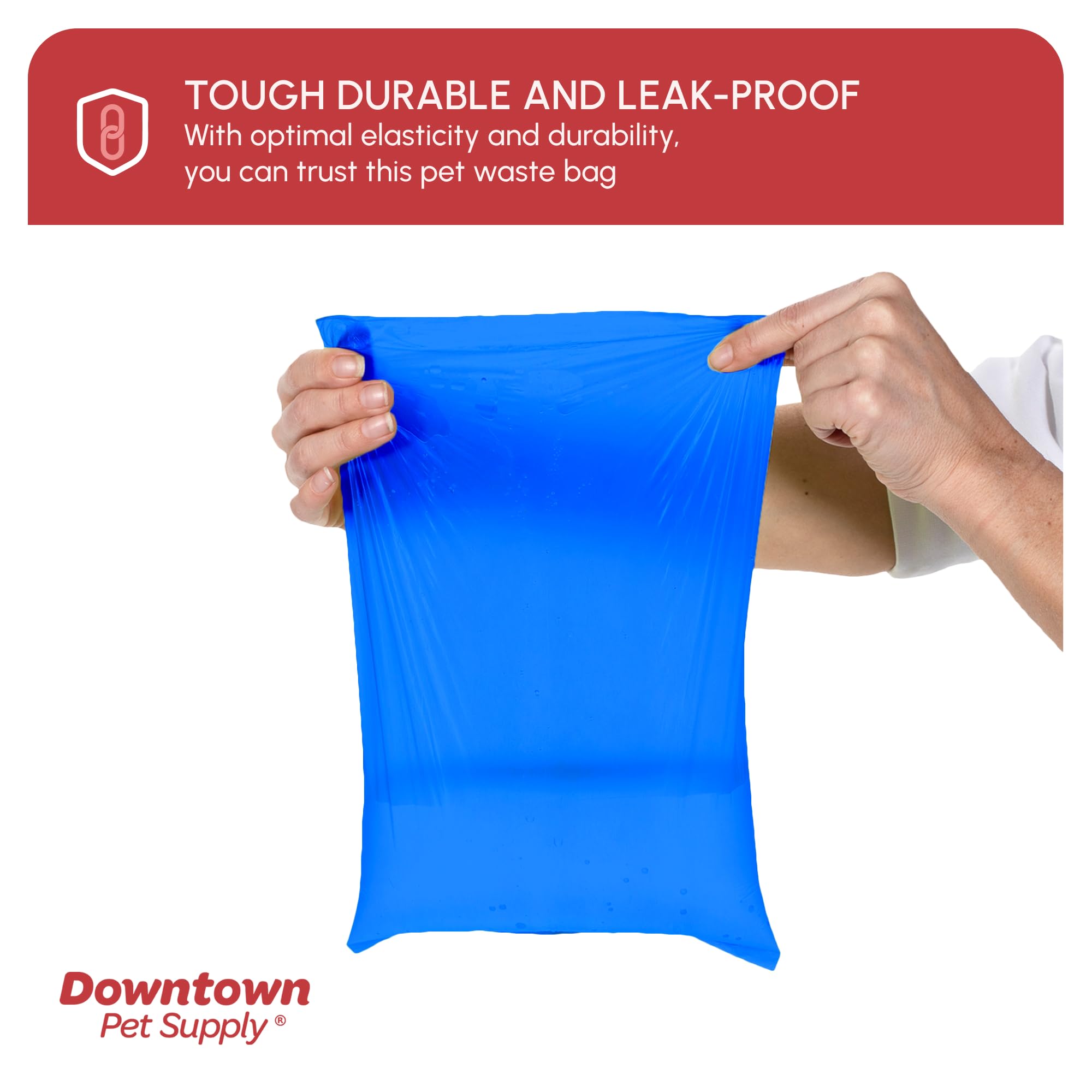 Downtown Pet Supply Dog Waste Bags - 1000 Count Rainbow Poop Bags with 2 Leash Dispensers | Leak-Proof, Unscented Dog Poop Bags for Easy Cleanup During Walks, Hikes & Park Visits