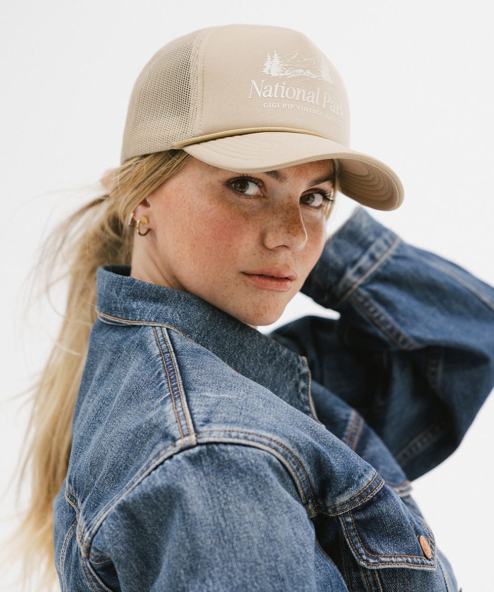 National Park Foam Trucker Hat - Comfortable Adjustable Snapback Cap for Outdoor Adventures, Hiking & Travel