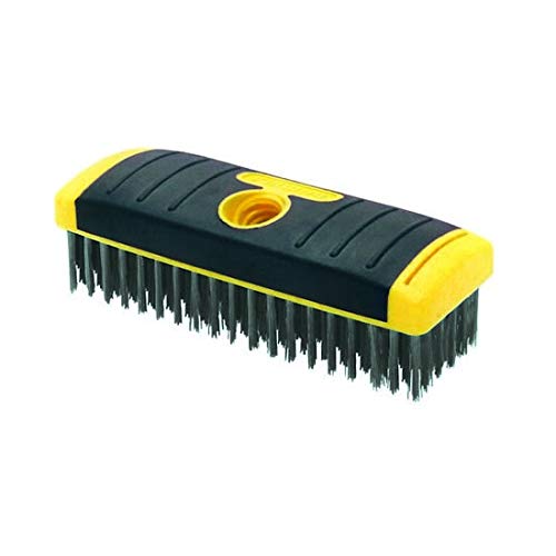 SB619 6x19 SG Carbon Steel Wire Scrub Brush Block - Heavy Duty Cleaning Brush for Grills, Pans & Rust Removal (Pack of 36) - Perfect for Kitchen, Workshop & Industrial Use