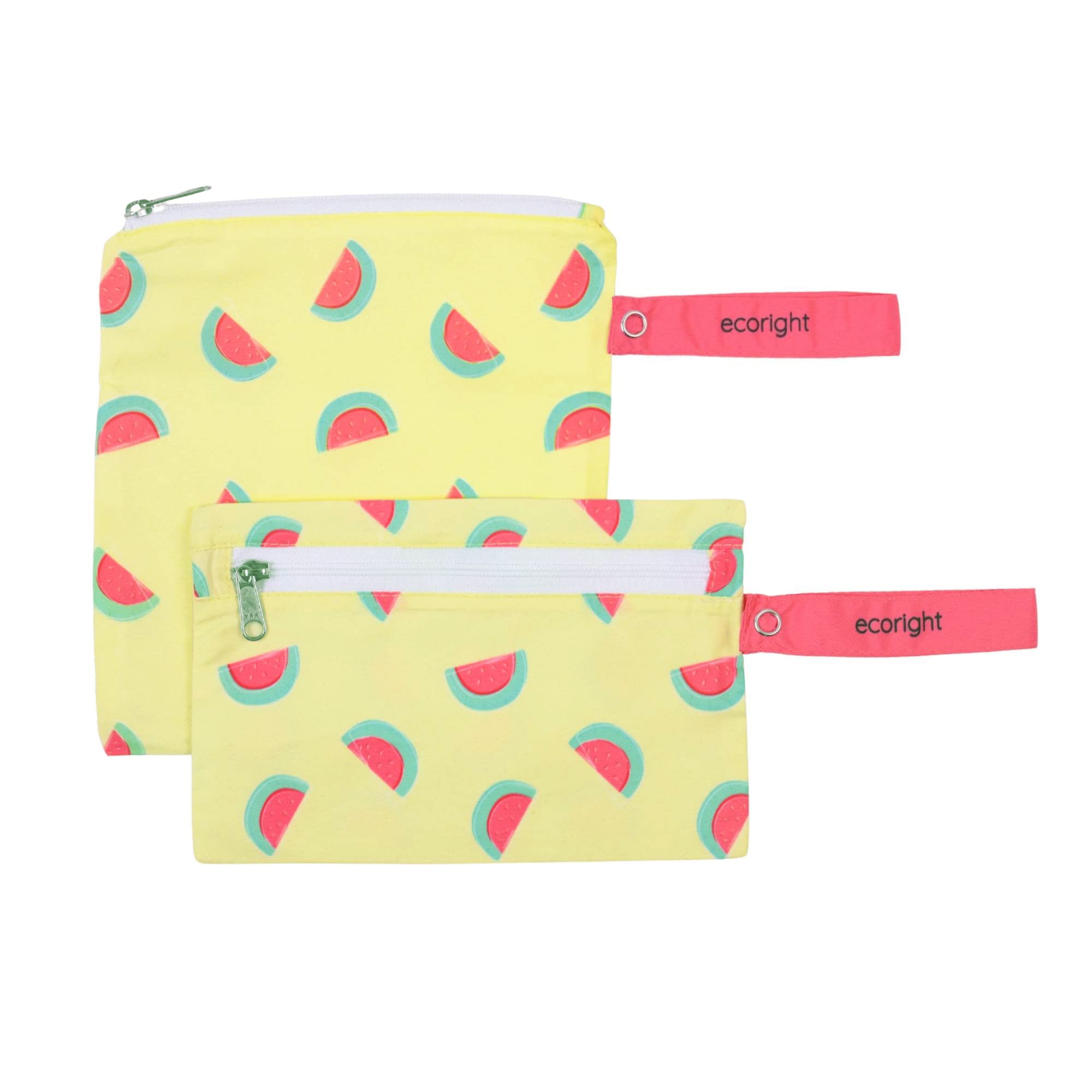 EcoRight 100% Recycled Reusable Sandwich Bags & Snack Bags - BPA Free, Food Safe, Set of 2 | Perfect for School Lunches, Picnics & Meal Prep