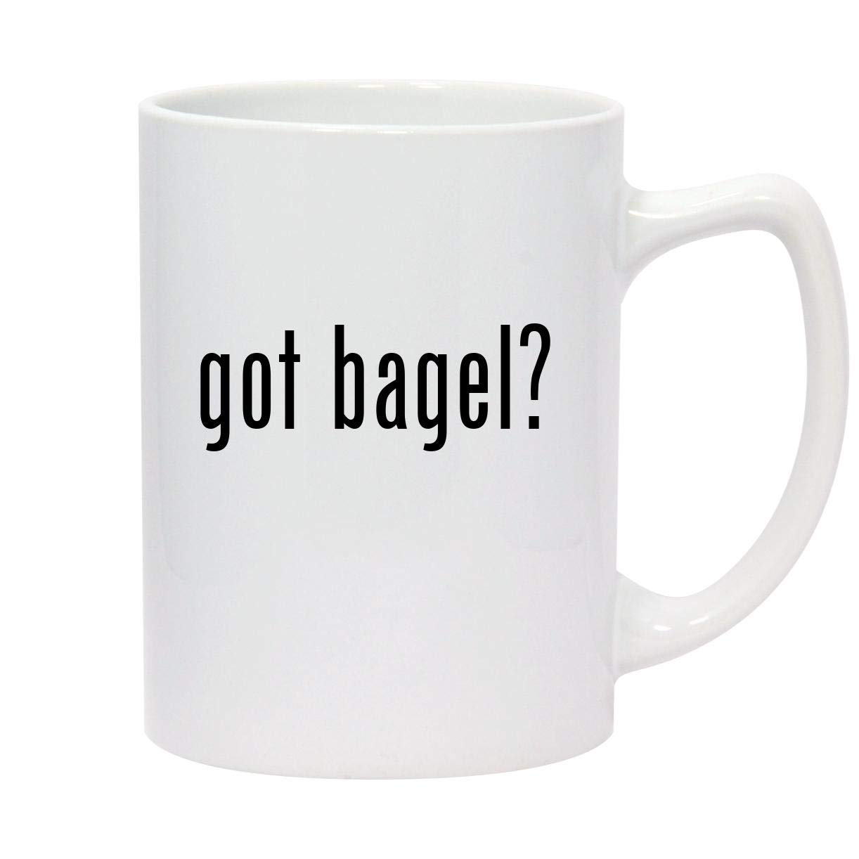 Got Bagel? - 14oz White Ceramic Statesman Coffee Mug - Perfect for Breakfast, Office & Home Use