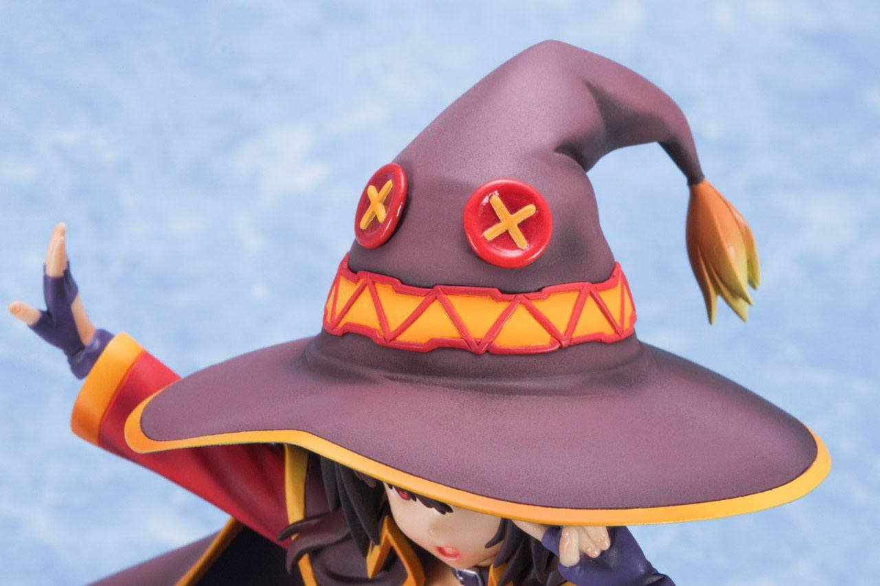 Bellfine Konosuba Megumin 1/8 Scale PVC Anime Figure - Cute Collectible Statue for Anime Fans | Perfect for Display in Home, Office, or Gaming Room