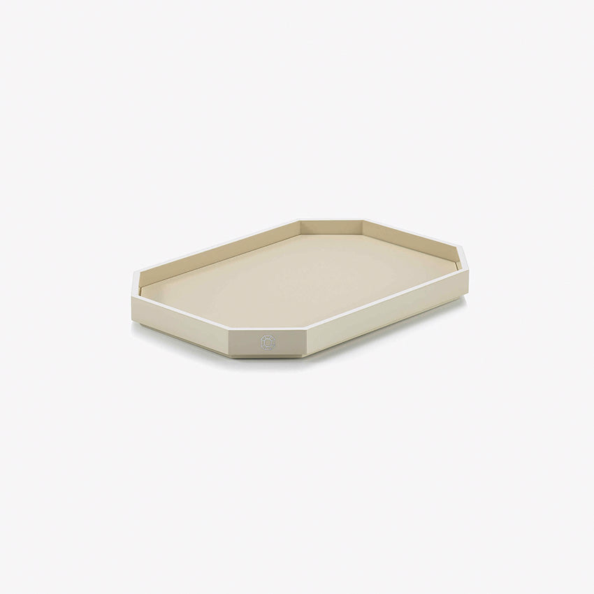 Baccarat Octogone Lacquer Tray - Luxury Decorative Serving Tray for Home, Office & Gift Giving - Elegant Design for Cocktails, Jewelry & Display