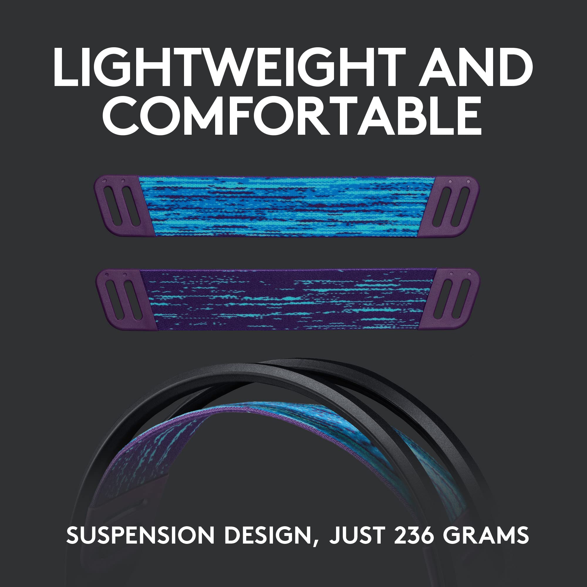 Logitech G535 Lightspeed Wireless Gaming Headset - Lightweight On-Ear Headphones with Flip-to-Mute Mic, Stereo Sound, USB Rechargeable - Compatible with PC, PS4, PS5 - Perfect for Gaming, Streaming & Online Meetings - Black
