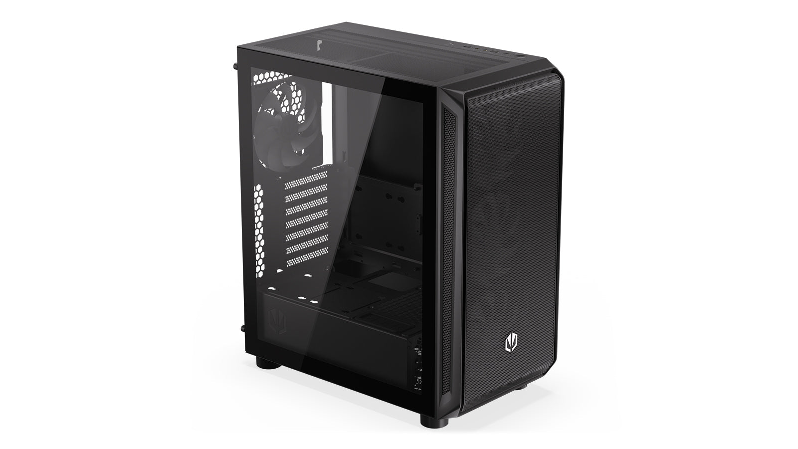 Endorfy Arx 500 ARGB Mid-Tower ATX PC Gaming Case - High Airflow, Tempered Glass, RGB Lighting (EY2A011) - Perfect for Gaming Rigs & Streaming Setups