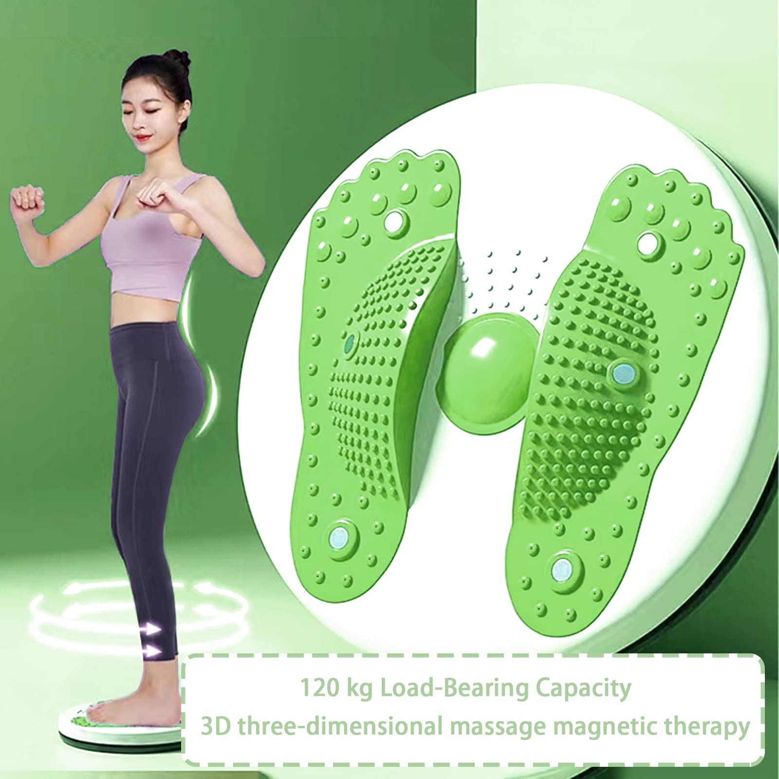 Twister Board for Waist Exercise - Adjustable Waist Twisting Disc for Core Workout, Ankle & Body Toning | Aerobic Twist Machine with Foot Massage - Perfect for Home Gym, Office Fitness & Physical Therapy
