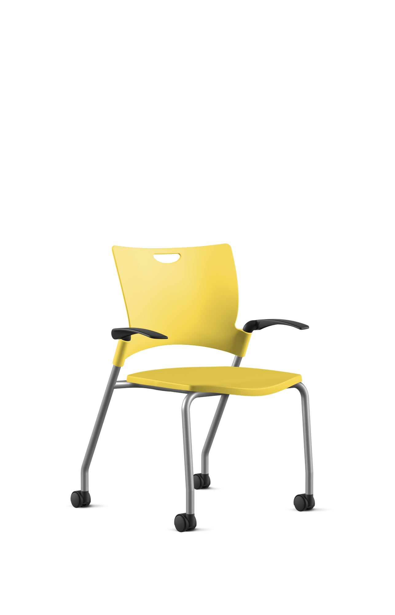 Ergonomic 9 to 5 BELLA All-Plastic Swivel Tilt Training Chair (1315GT) - Perfect for Office, Home Study & Computer Workstations