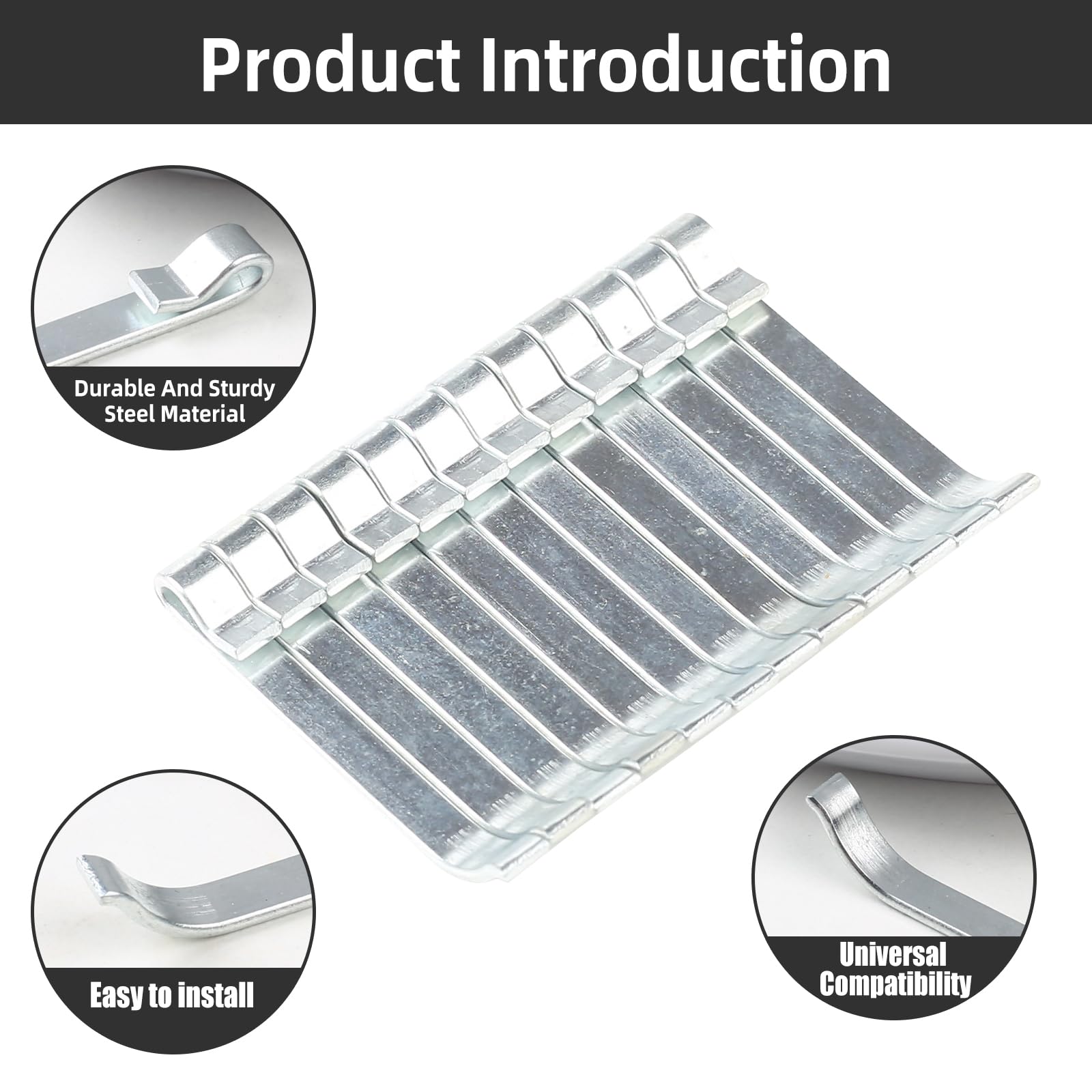 4 Pcs Tool Box Drawer Slide Retaining Clips - Compatible with NAPA, MAC, MATCO, Proto & Craftsman Tool Boxes (1 5/8