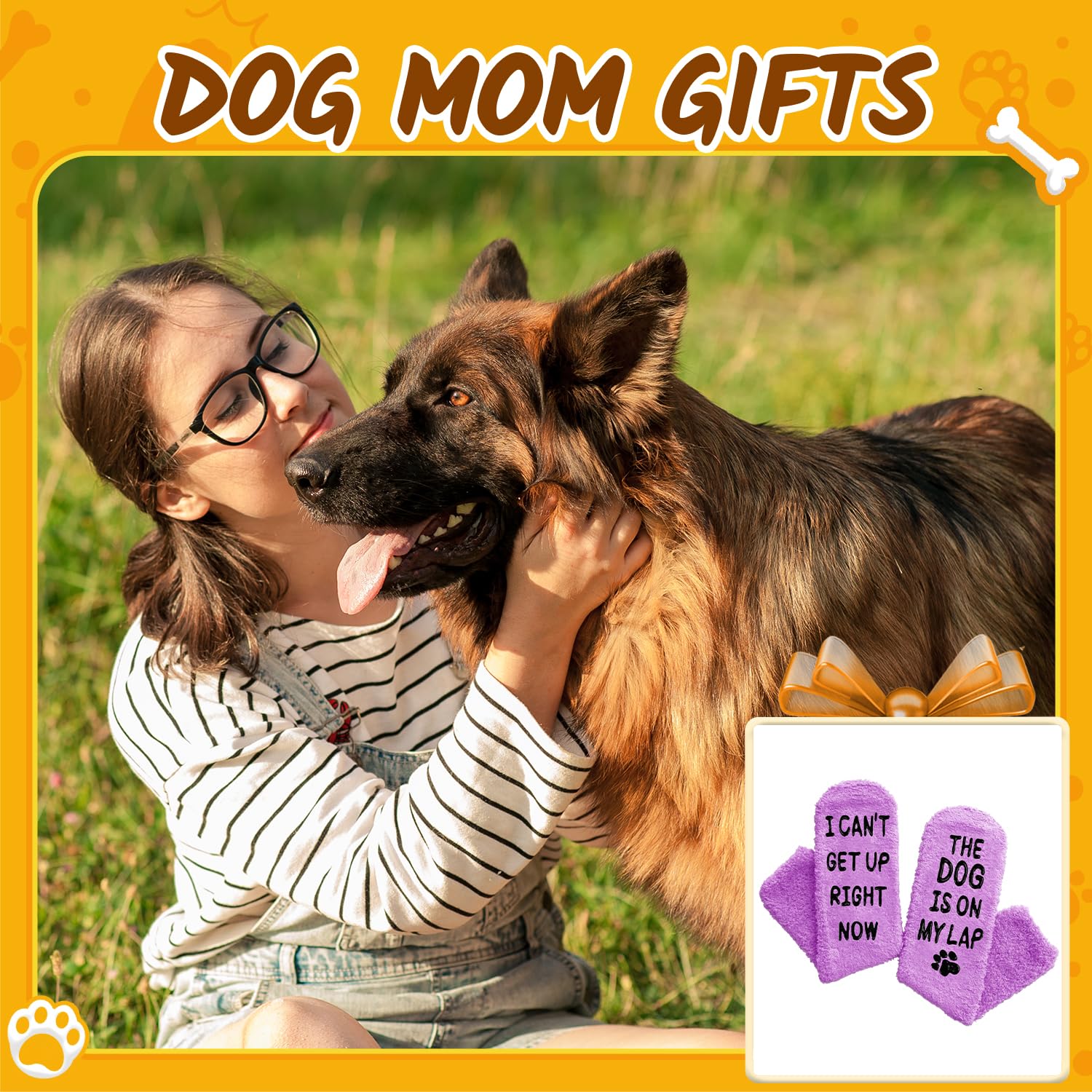 HappyPop Funny Dog Christmas & Birthday Stockings - Unique Gifts for Dog Lovers, Dog Moms & Dads - Perfect for Pet Lovers' Holiday Decor & Gift Exchanges