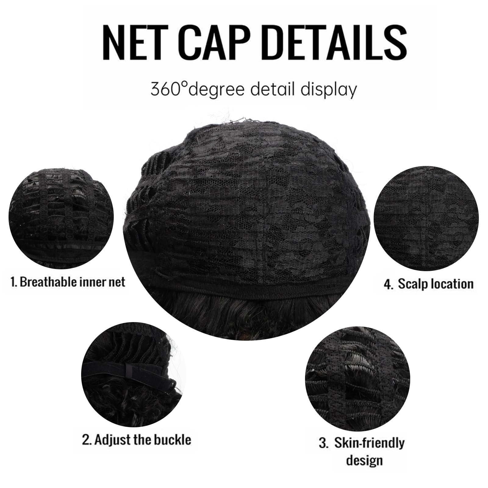 Berrylion Afro Wigs for Black Women | Synthetic Curly Human Hair Wig | Glueless Natural Black Wig for Daily Wear & Cosplay | Perfect for Protective Styling, Parties & Everyday Fashion