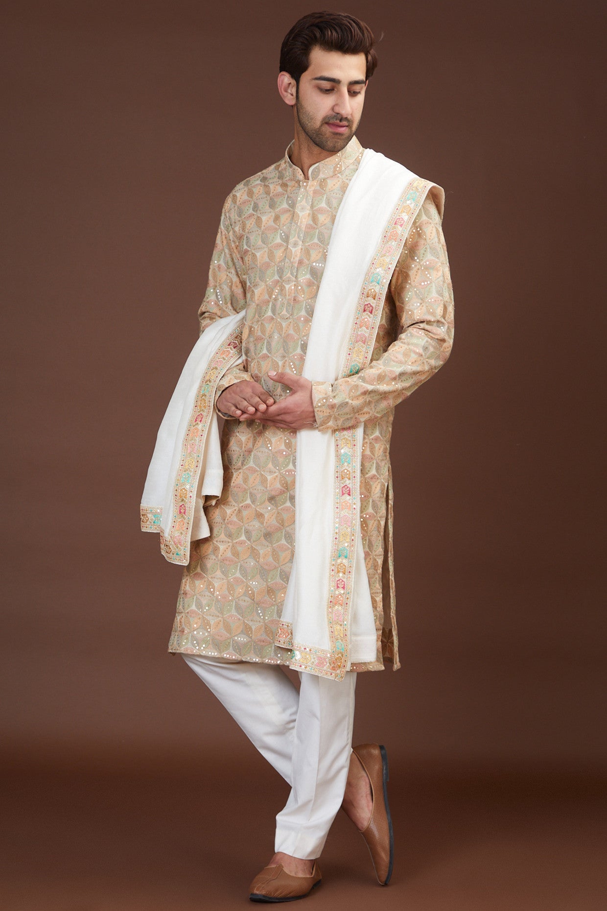 Stylish Multi-Embroidered Kurta for Women - Traditional Indian Ethnic Wear - Perfect for Festivals, Weddings & Casual Outings
