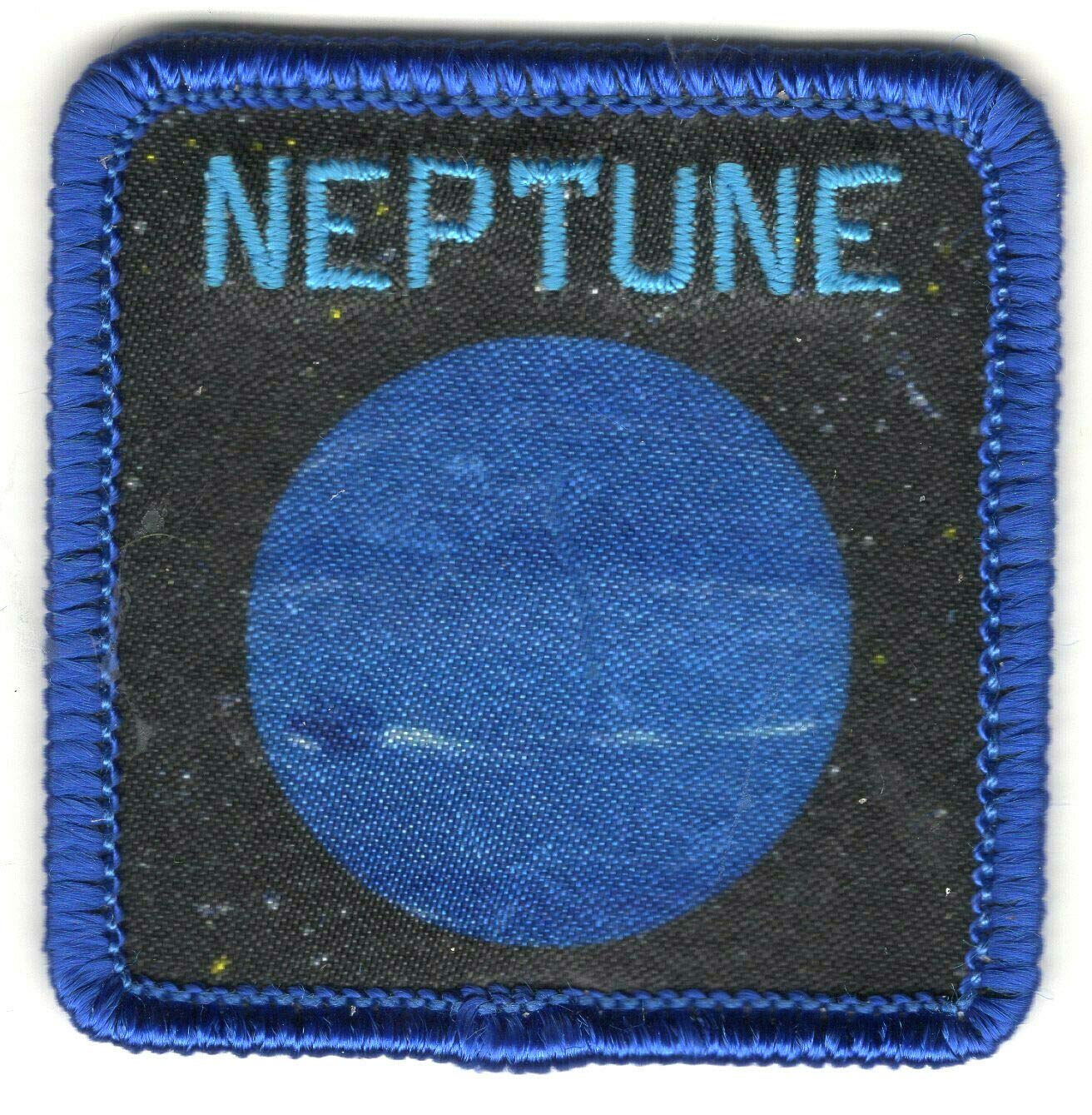 Neptune Iron-On Printed Patch - Planet Astronomy Earth Outer Space Decorative Emblem for Jackets, Backpacks & DIY Crafts