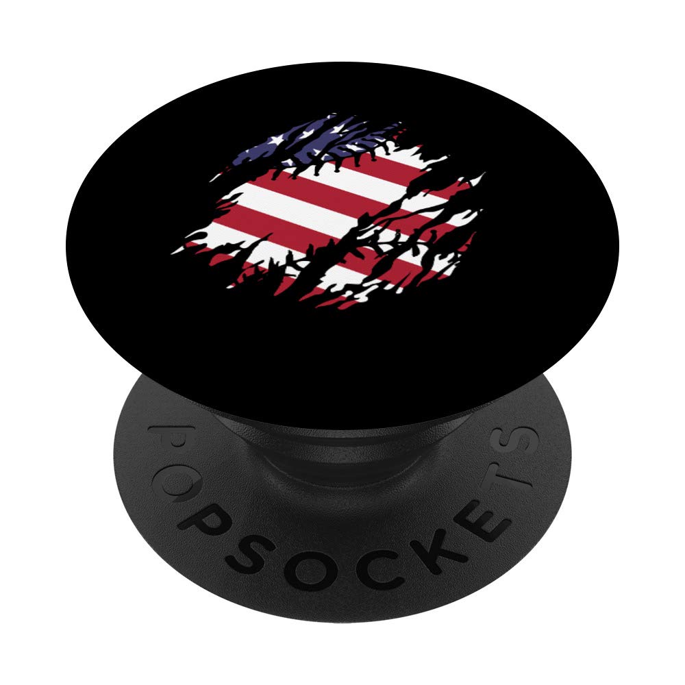 American Flag Baseball Stitch Phone Grip - Anti-Slip Phone Holder for iPhone & Android - Perfect for Baseball Fans, Sports Events & Patriotic Decor