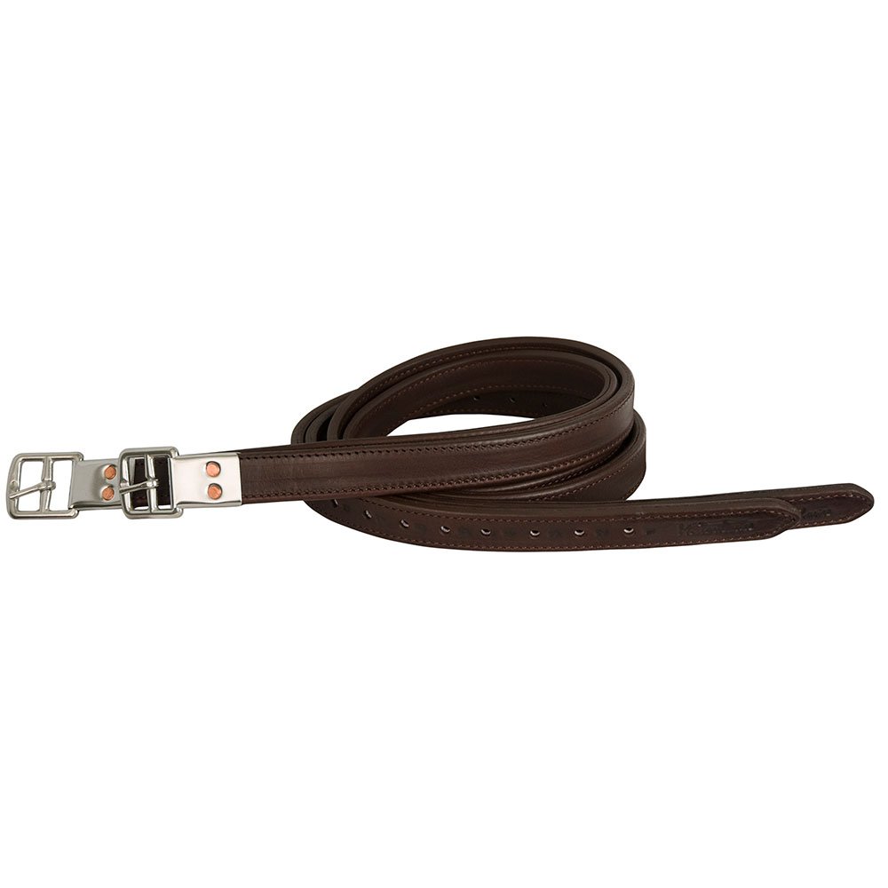 Premium Chocolate Brown English Stirrup Leathers - Durable & Comfortable for Equestrian Riding & Horseback Training