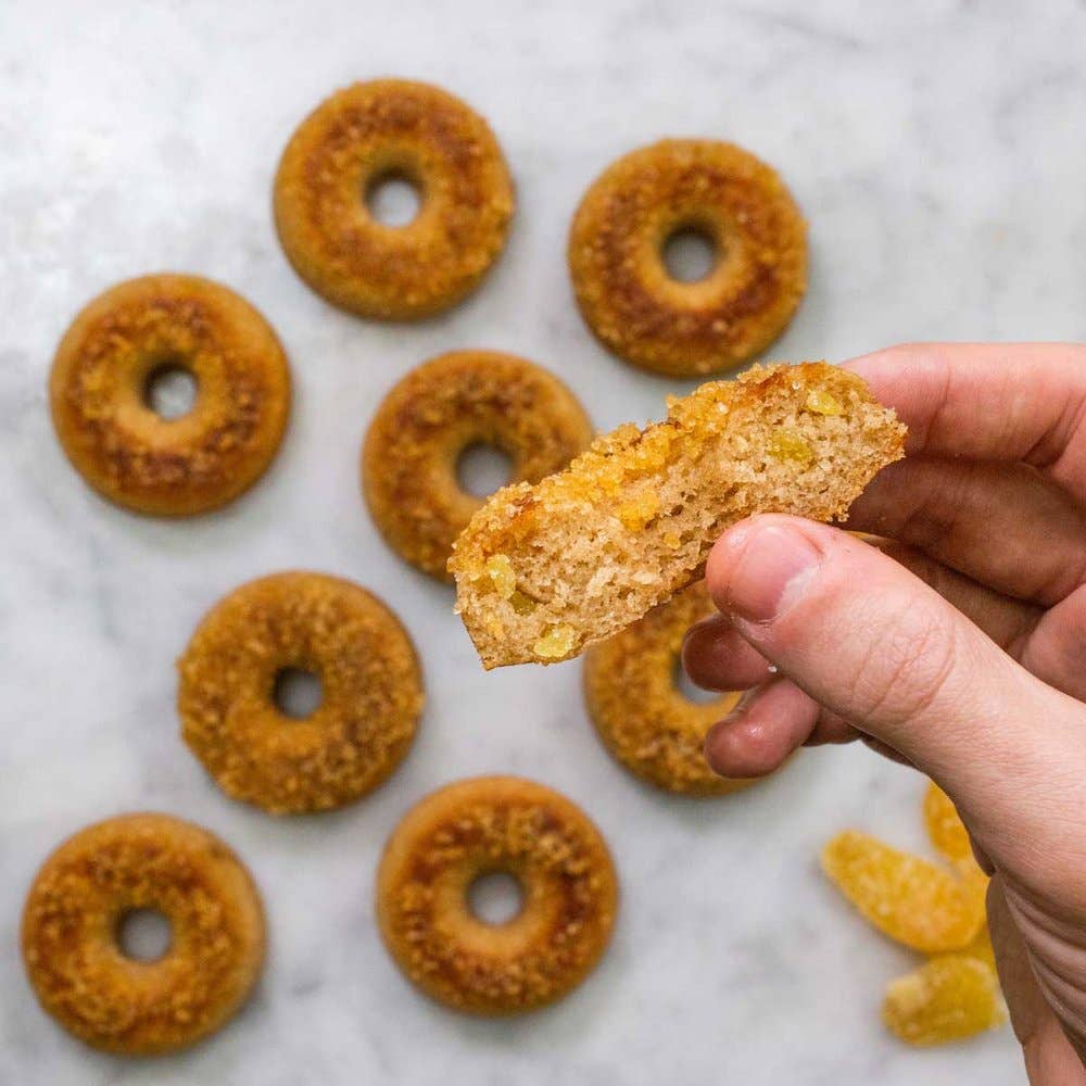 Gingerbread Doughnut Baking Mix Kit - Easy Homemade Holiday Donut Recipe for Christmas & Winter Baking (Perfect for Family Baking, Holiday Parties & Gift Giving)