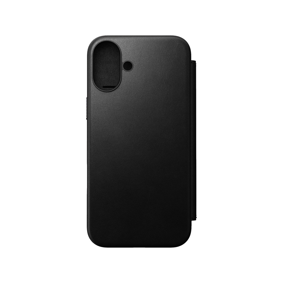 Premium NOMAD Genuine Leather Folio Case for iPhone 16 Plus - Slim Protective Wallet Cover with Card Slots (Black) | Perfect for Business Professionals & Daily Commuters