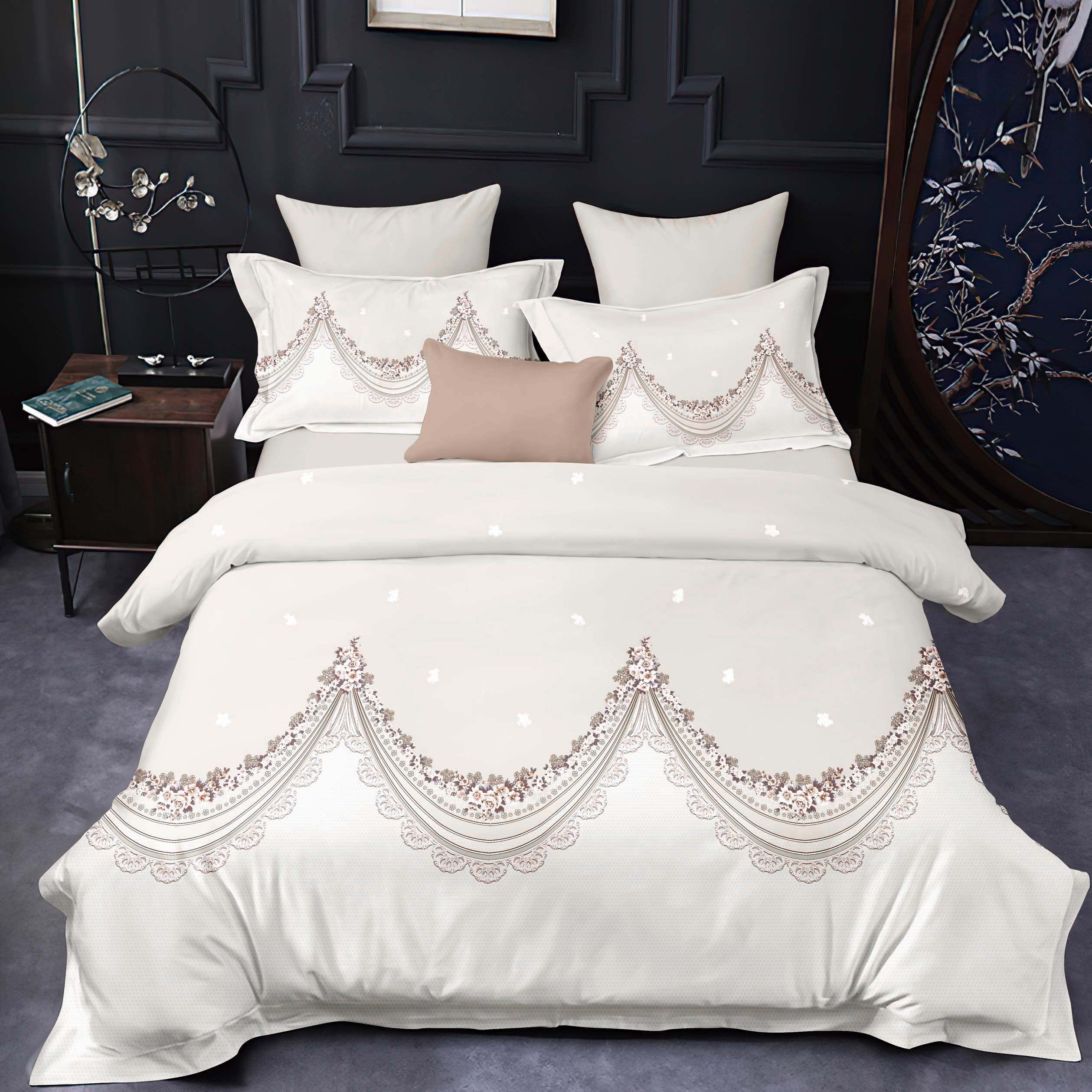 Shatex Queen Size 3-Piece Comforter Set - Ultra Soft 100% Microfiber Polyester All Season Bedding - Lightweight Striped Duvet Cover with 2 Pillow Shams - Perfect for Master Bedroom, Guest Room & Dorm Decor