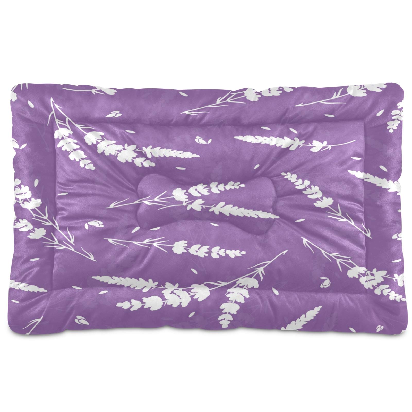 KEEPREAL Red Hearts and Arrows Pet Bed - Ultra Soft Rectangle Dog Bed & Cat Bed for Small to Medium Pets (24x18 Inches) | Comfortable Calming Bed for Dogs & Cats - Perfect for Living Room, Bedroom or Crate