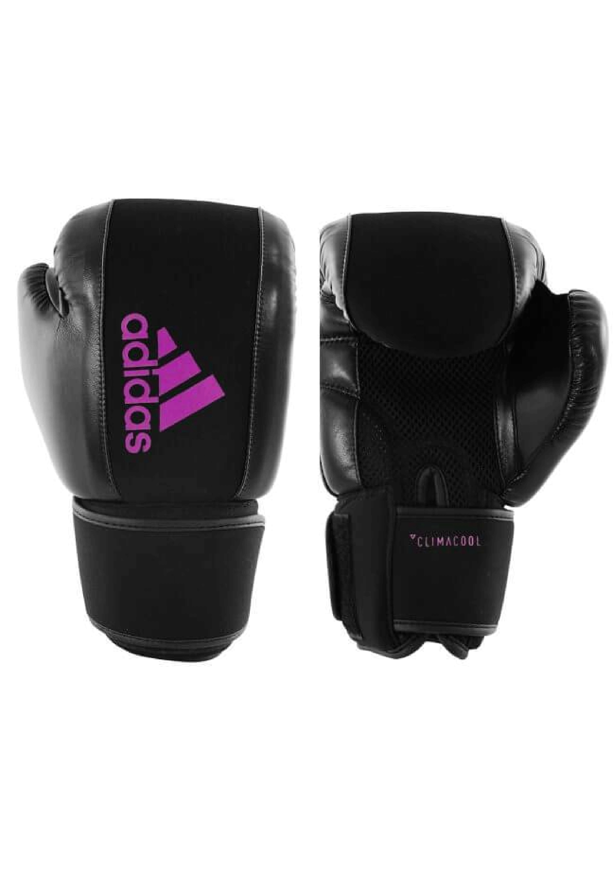 Adidas Women's Washable Boxing Gloves - Black & Pink Training Gloves for Kickboxing, MMA, Fitness & Home Workouts
