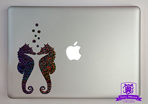 Premium Sea Horses with Bubbles Vinyl Decal for 15