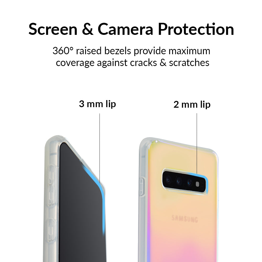Samsung Galaxy Phone Case with White Opal Design - Slim Protective Cover for Everyday Use, Work, and Travel