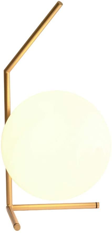 Modern LED Bedside Table Lamp with E27 Socket - Detachable Milk White Glass Shade, Warm Light for Bedroom, Living Room & Office - Unique Bracket Design Desk Lamp for Home Decor & Study