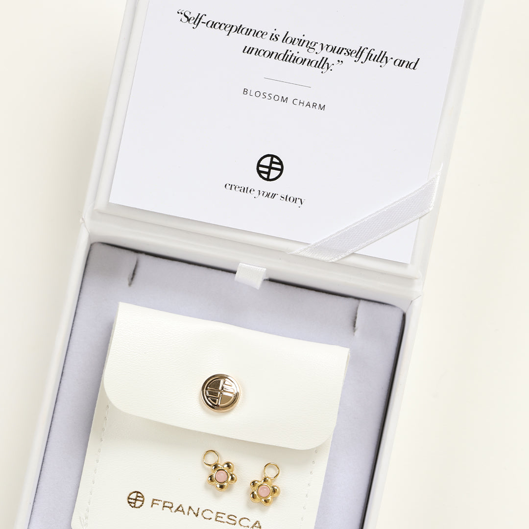 Blossom Hoop Earrings Set of 2 - Floral Dangle Charm Jewelry for Women | Perfect for Spring Weddings, Date Nights & Boho Fashion