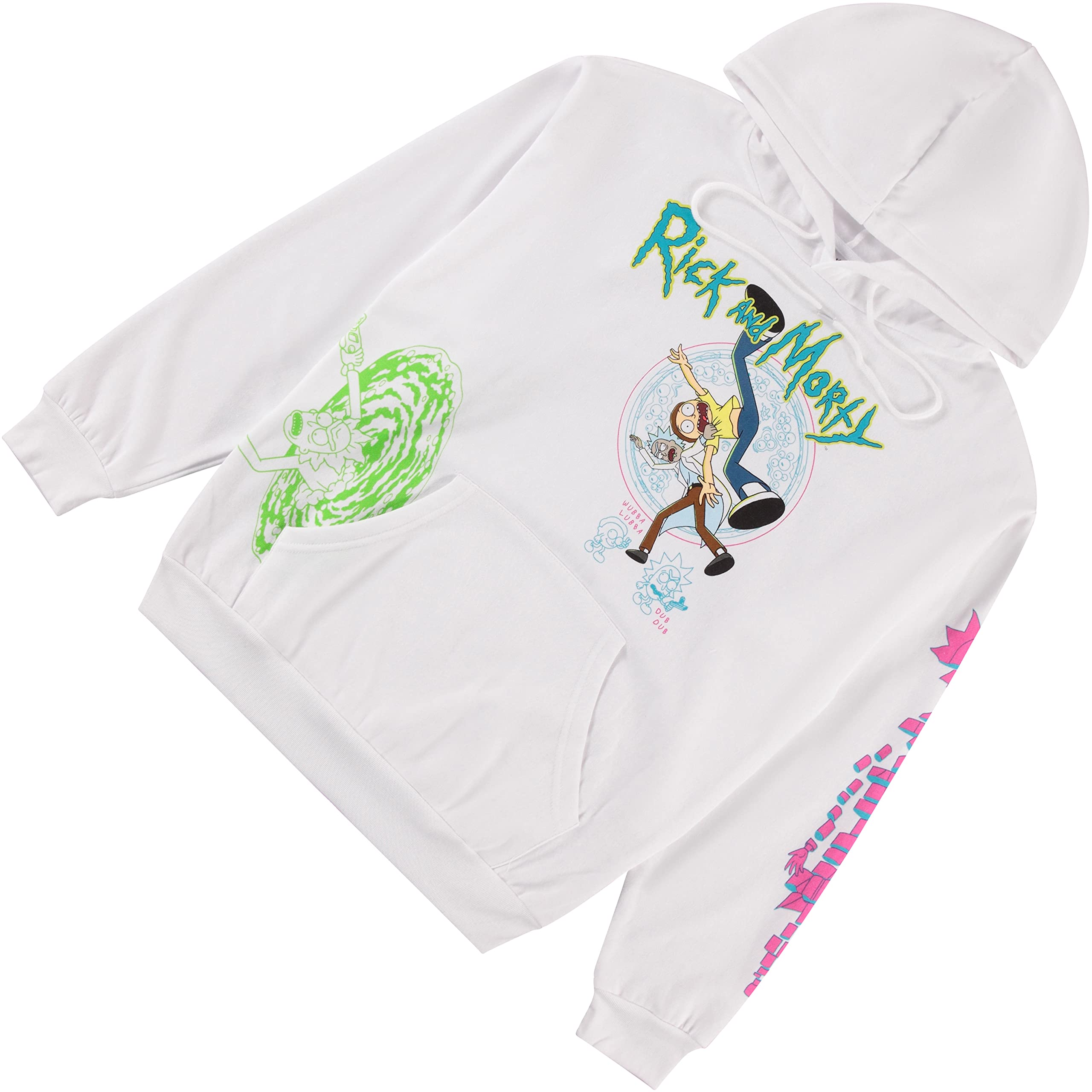 Rick and Morty Tie Dye Hoodie for Men - Classic Rick & Morty Sweatshirt, Perfect for Casual Wear and Fan Events