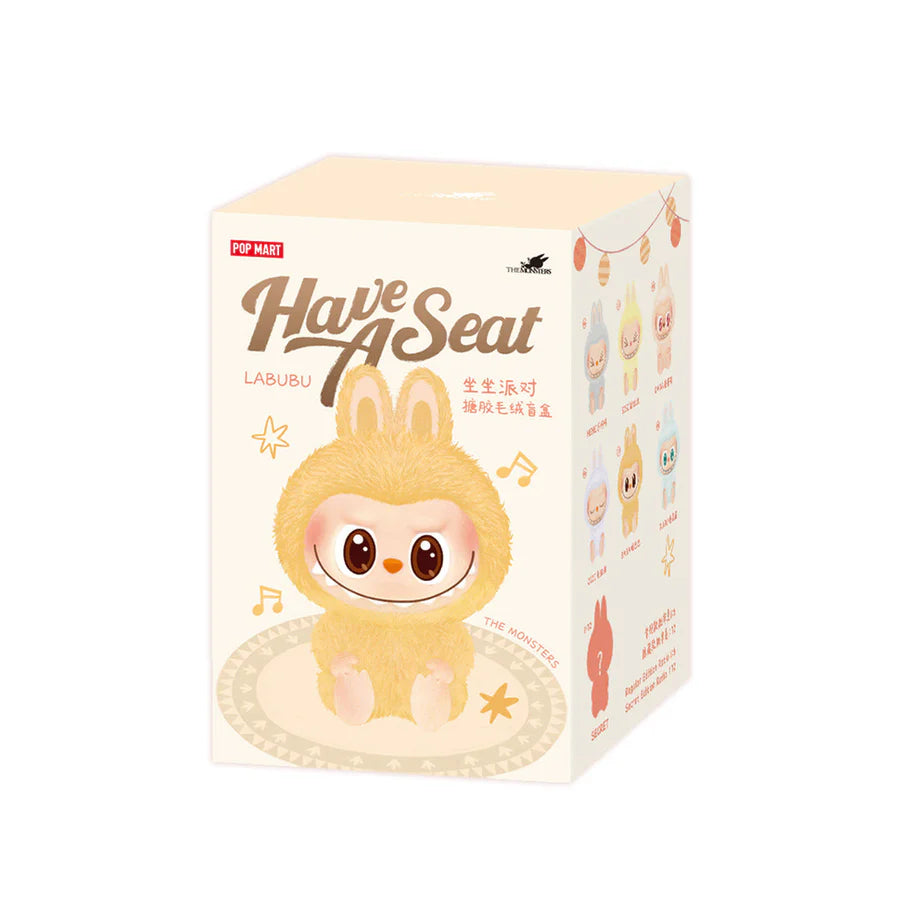POP MART Labubu The Monsters Have a Seat Series Plush Keychain Blind Box - Cute Collectible Toy for Anime Fans, Gift for Kids & Adults - Perfect for Home Decor, Party Favors & Surprise Gifts
