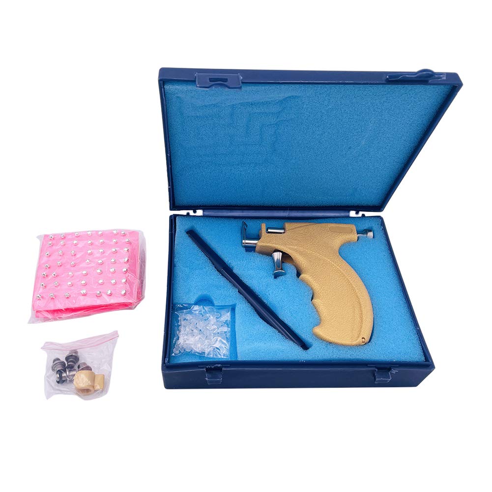 Professional Ear Piercing Tool Kit - 1PCS Stainless Steel Body Piercing Gun for Ears, Nose, Navel | Safe & Hygienic DIY Piercing Set for Home Use, Salon, Tattoo Shop