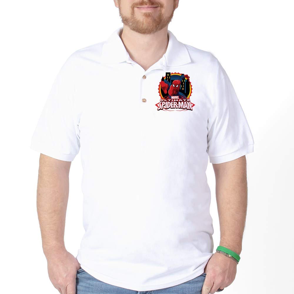 Ultimate Spiderman Golf Shirt for Men - Breathable Polo Shirt with Superhero Design - Perfect for Golfing, Casual Wear & Superhero Fans