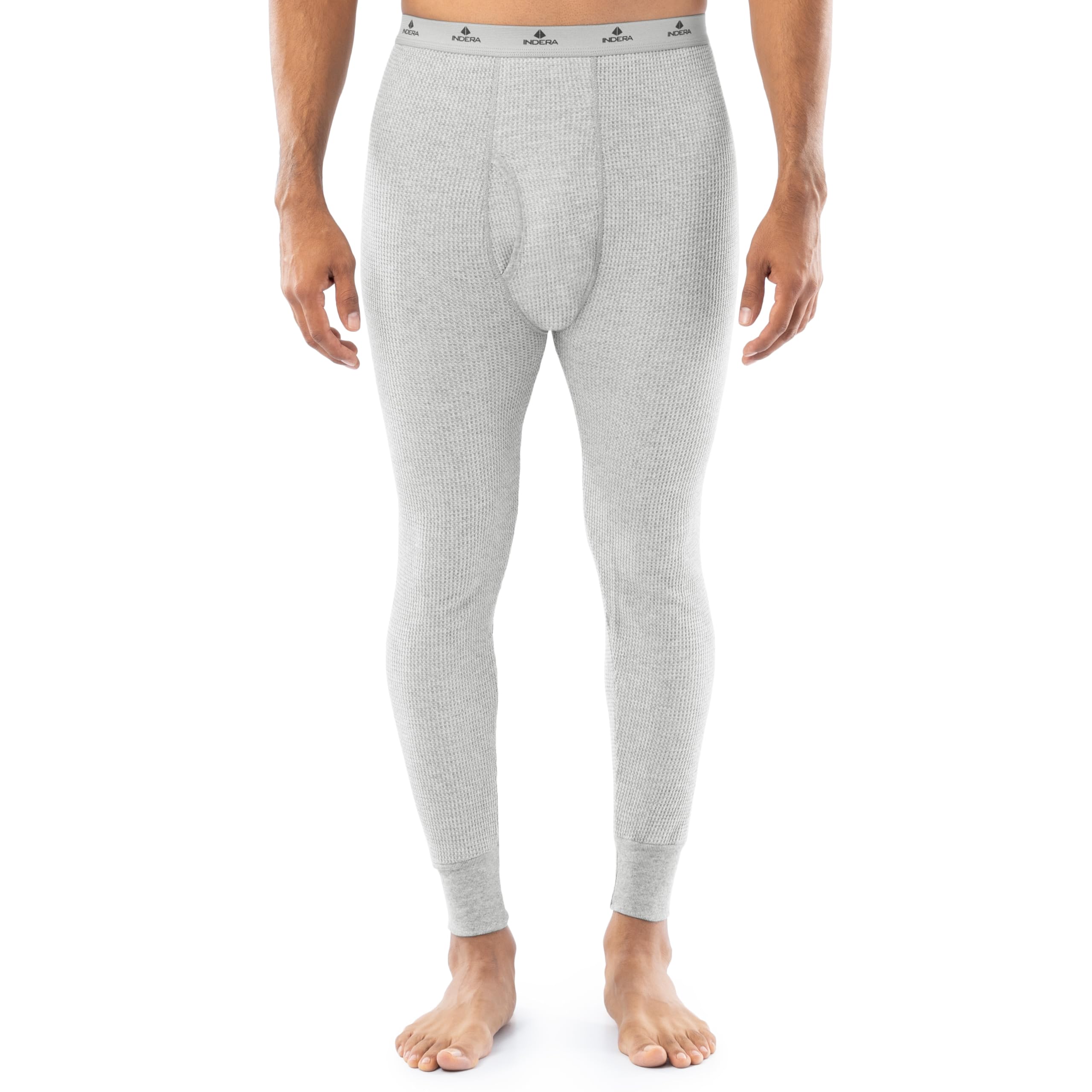Indera Men's Thermal Underwear Set - Waffle Knit Long Johns for Cold Weather, Base Layer for Winter, Hiking & Outdoor Activities
