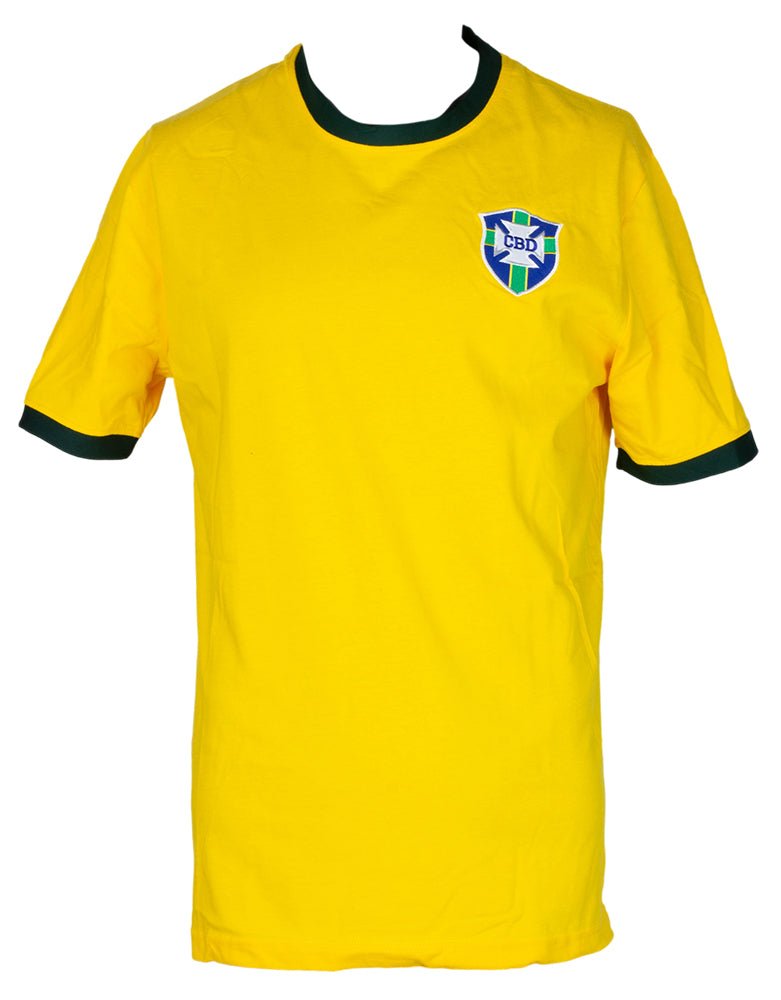 Authentic Pele Signed Yellow Brazil Soccer Jersey with PSA/DNA Certification - Perfect for Collectors, Fans & Sports Memorabilia Displays