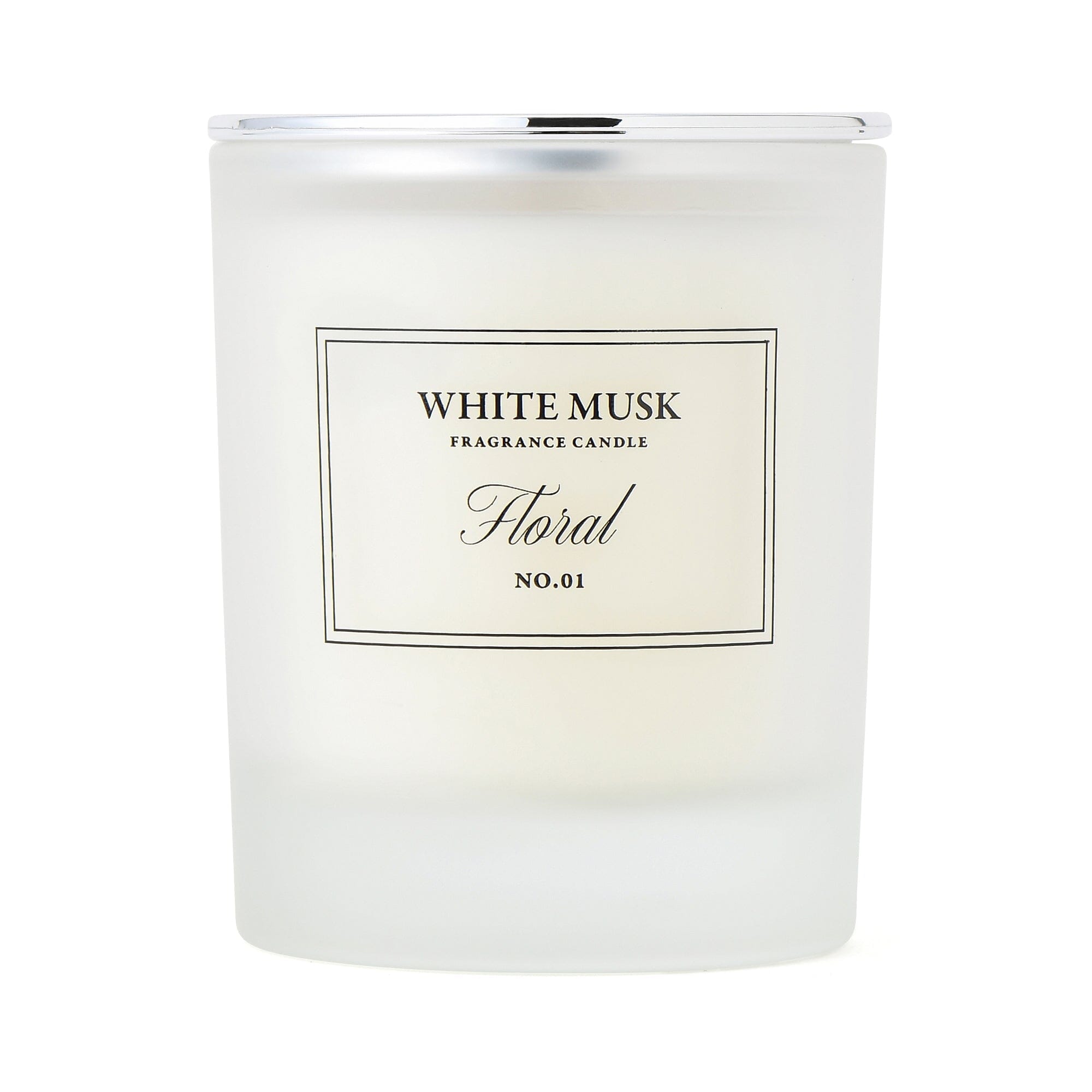Classic White Musk Floral Scented Candle - Home Decor, Romantic Ambiance, Relaxation Gift for Women & Men
