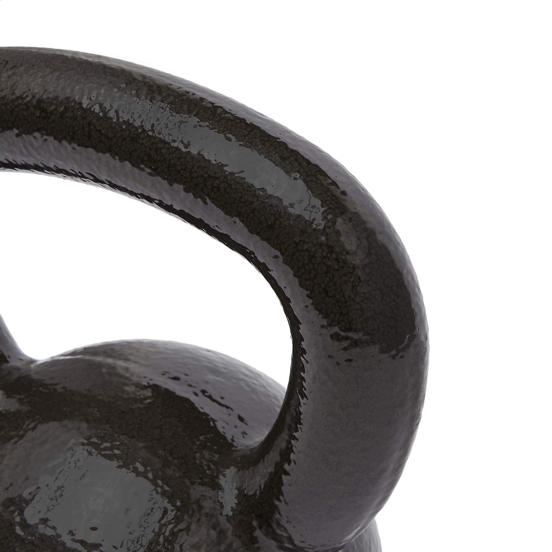 Amazon Basics Cast Iron Kettlebell - 5-50 lbs Weight Options for Home Gym, Strength Training & CrossFit Workouts | Durable Iron Construction with Textured Grip | Perfect for Fitness Enthusiasts & Beginners