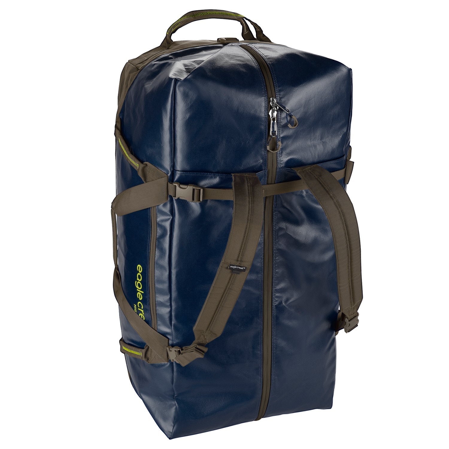 Eagle Creek Migrate Wheeled Duffel 130L - Large Travel Duffel Bag with Wheels, Durable Water-Resistant Luggage for Adventure Travel, Camping & Outdoor Trips - Rush Blue